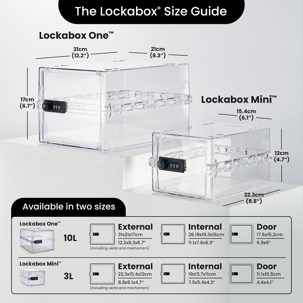 Lockabox 3L Crystal Lockable Mini Storage Box Image 5
