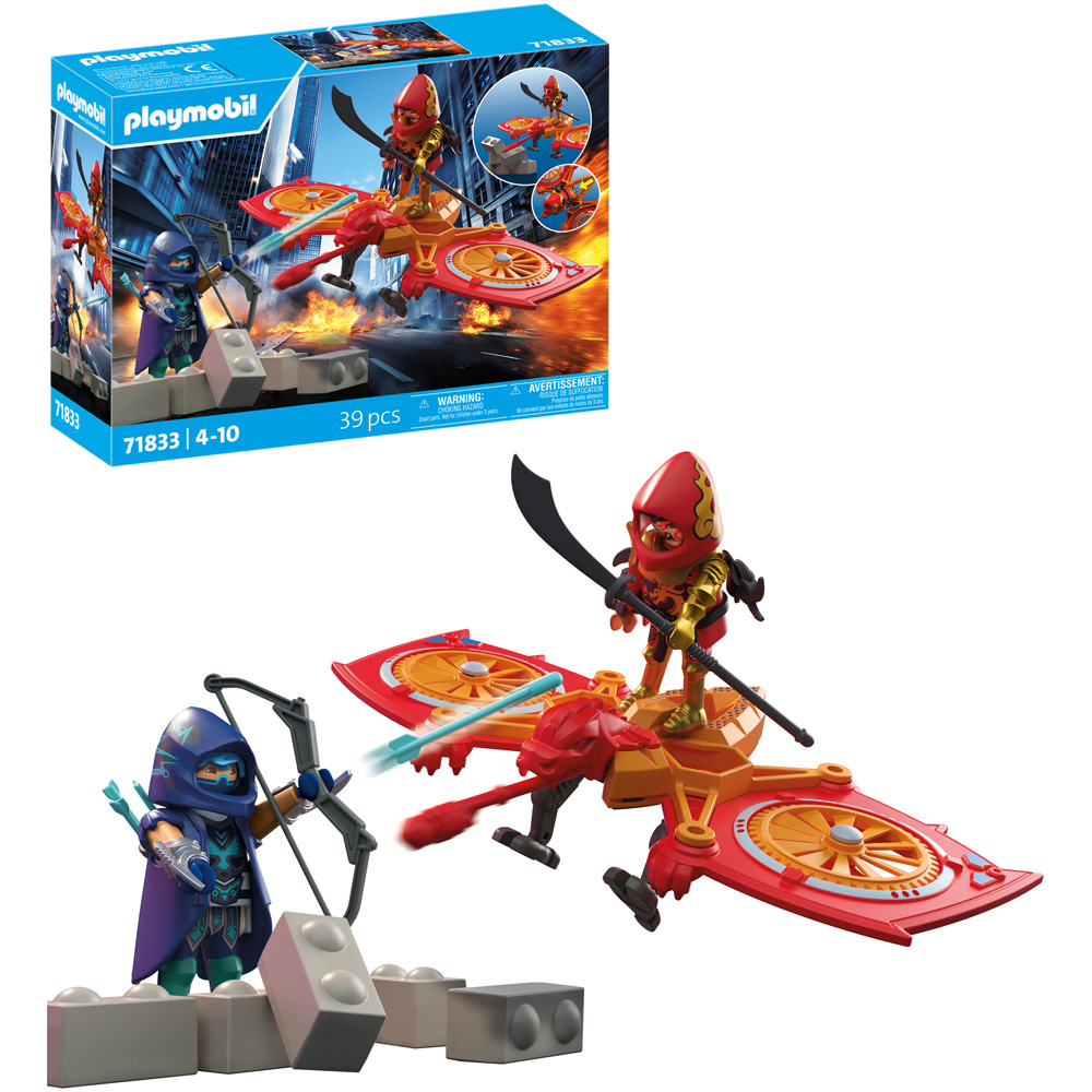 Playmobil Hero Drone Fight with Evil Ninja Playset Image 3