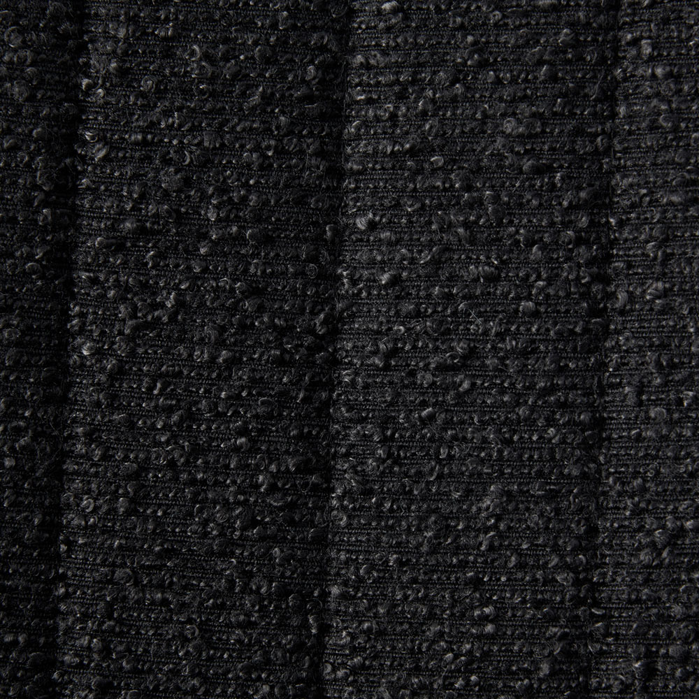 Bella Set of 4 Black Teddy Faux Fur Stitched Design Dining Chairs Image 5