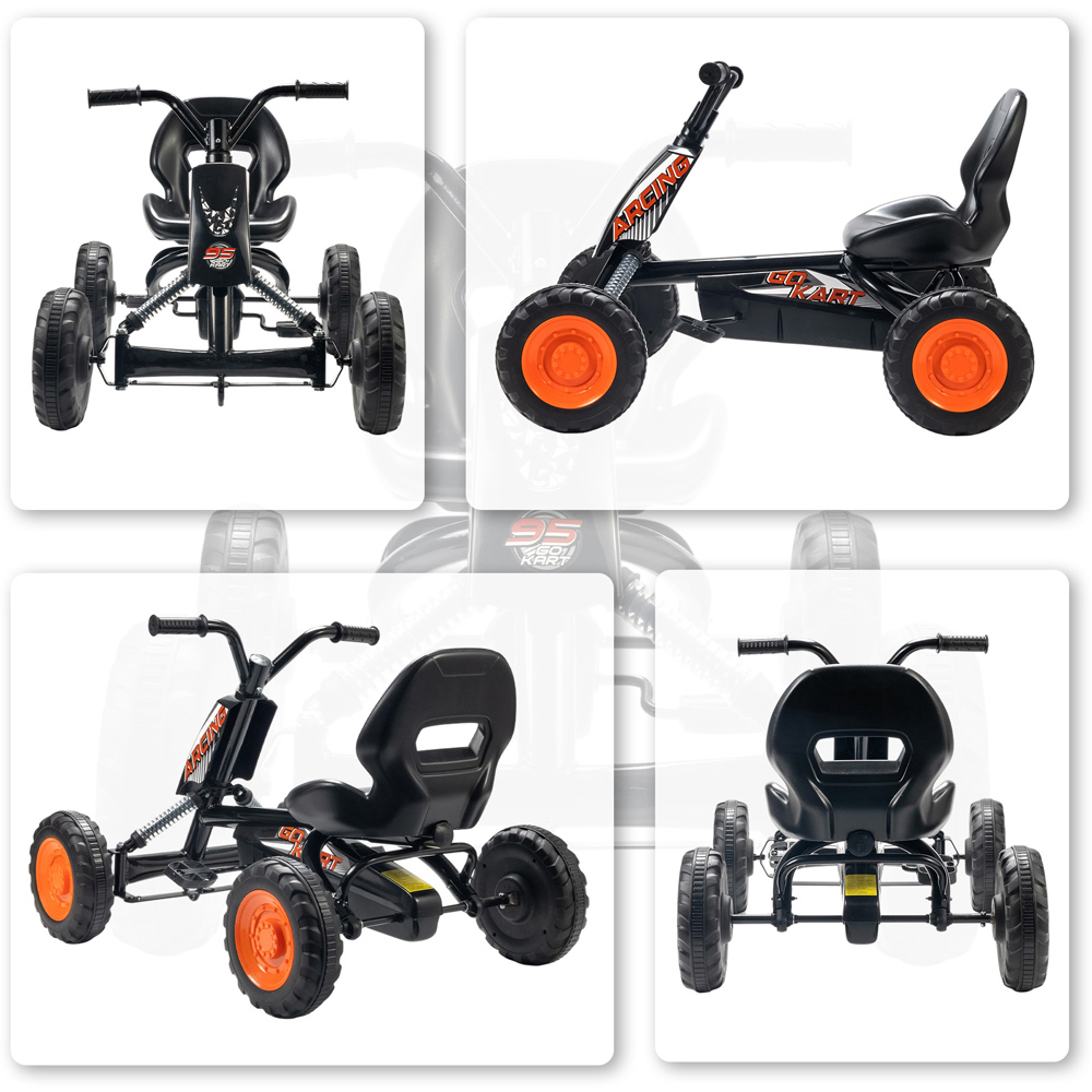 Tommy Toys AIYAPLAY Black Kids Pedal Go Kart Image 3