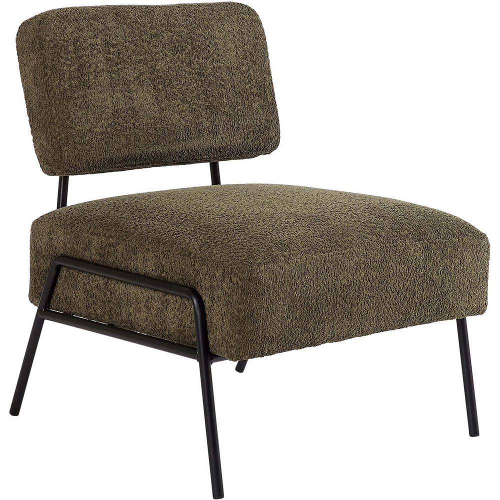 Home Source Montana Olive Boucle Chair Image 2