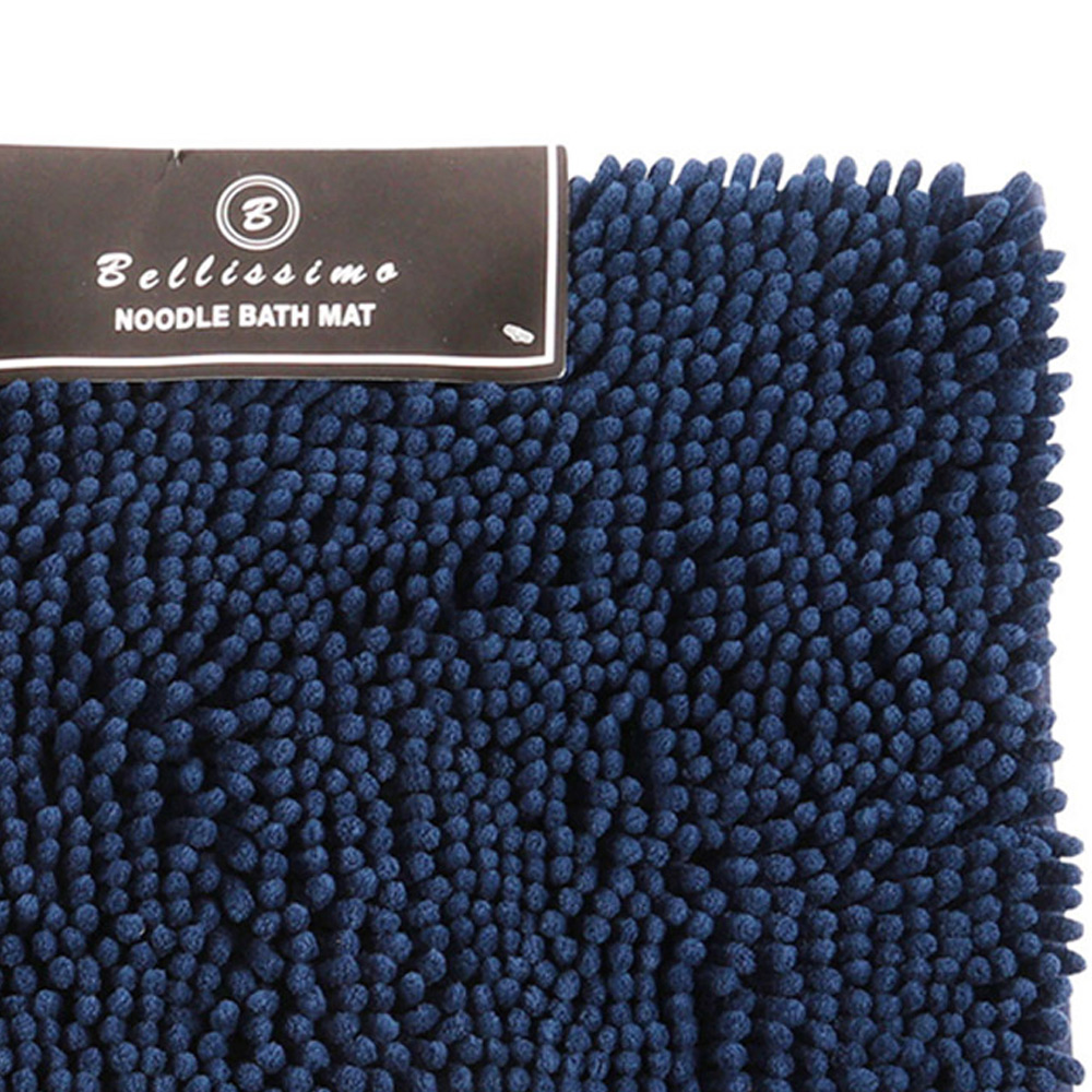 Bellissimo Navy Noodle Bath Mat Image 2