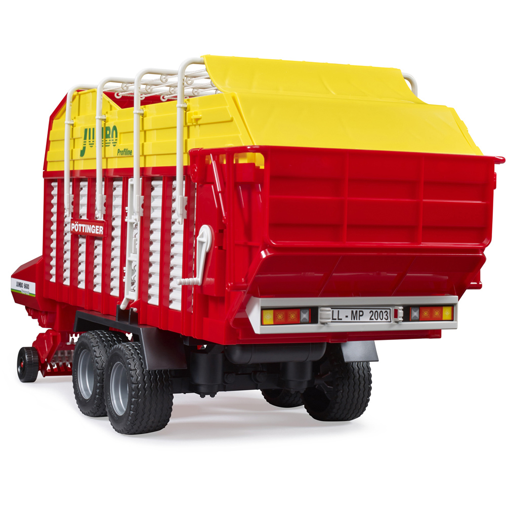 Bruder Kids Pottinger Jumbo 6600 Profiline Forage Trailer Playset Model Image 6