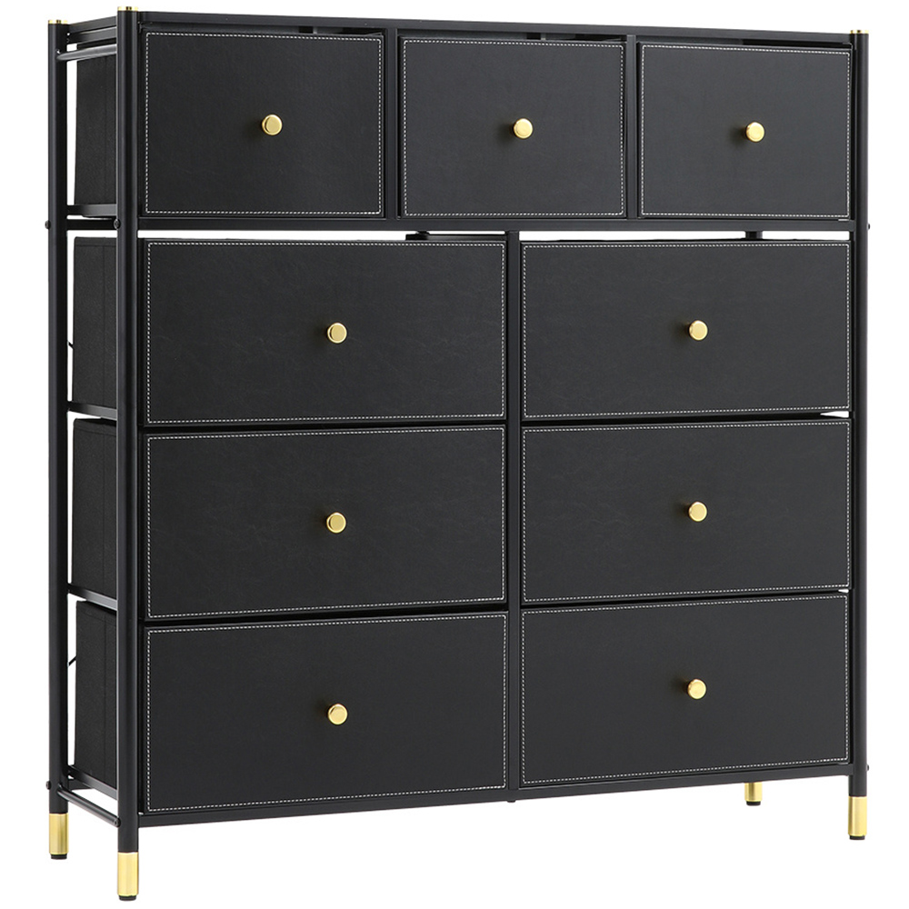 H&O Direct 9 Drawer Plastic Storage Cabinet Image 2