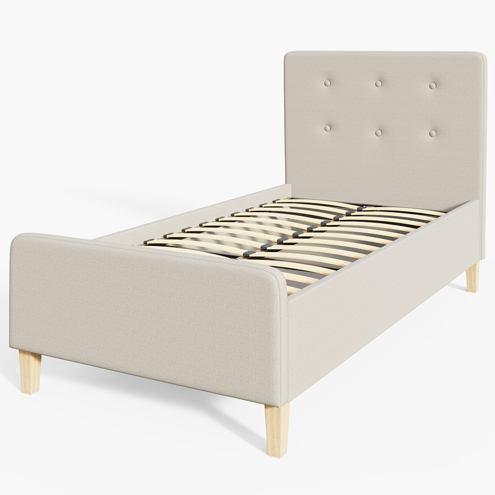 GFW Ashbourne Single Natural Ottoman Bed Image 2