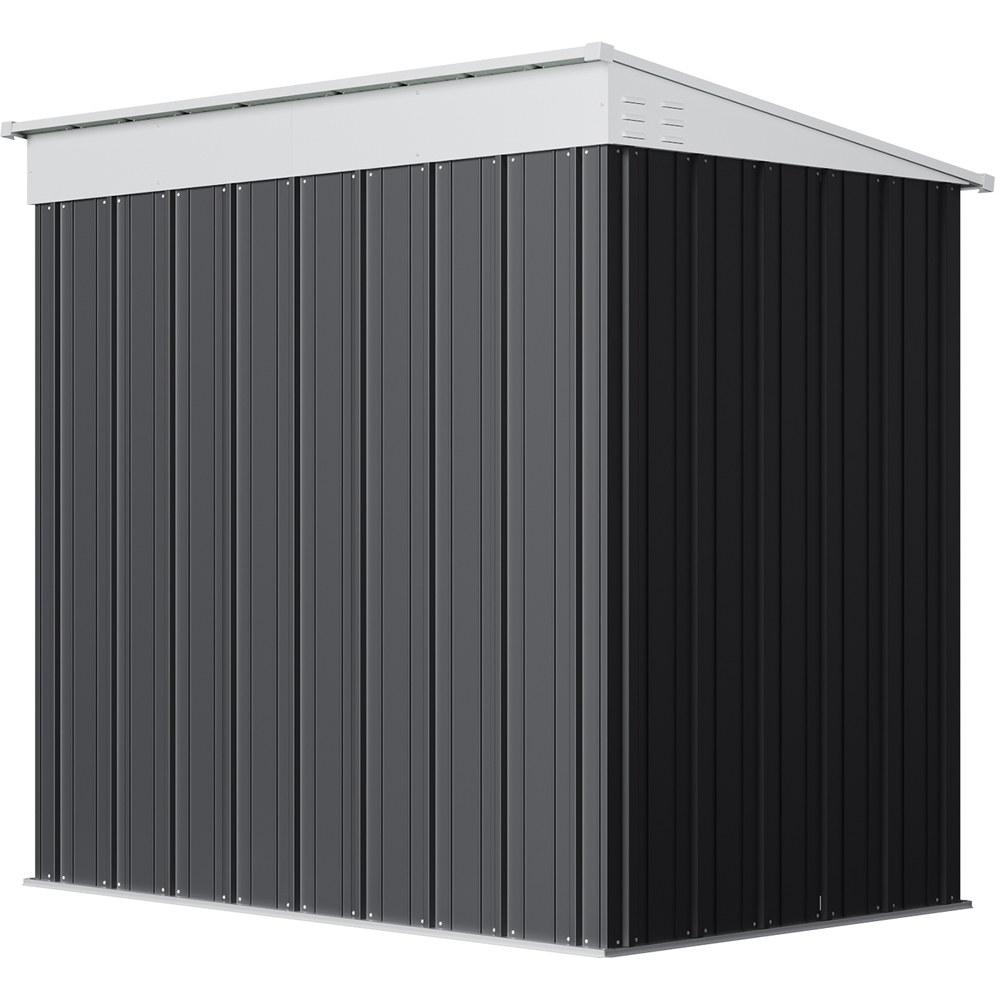 Living and Home 4 x 6ft Metal Lockable Pent Garden Storage Shed Image 5