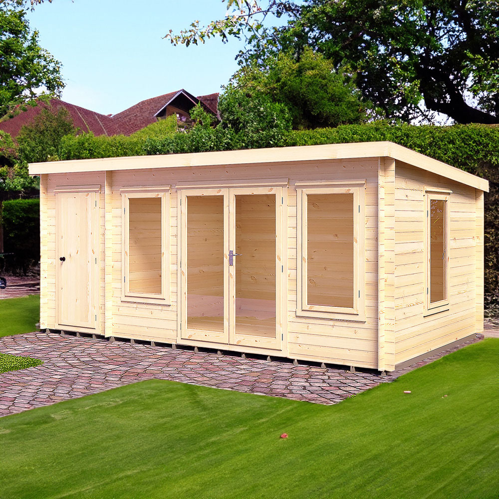 Shire Elm 10 x 17ft Log Cabin Image 3