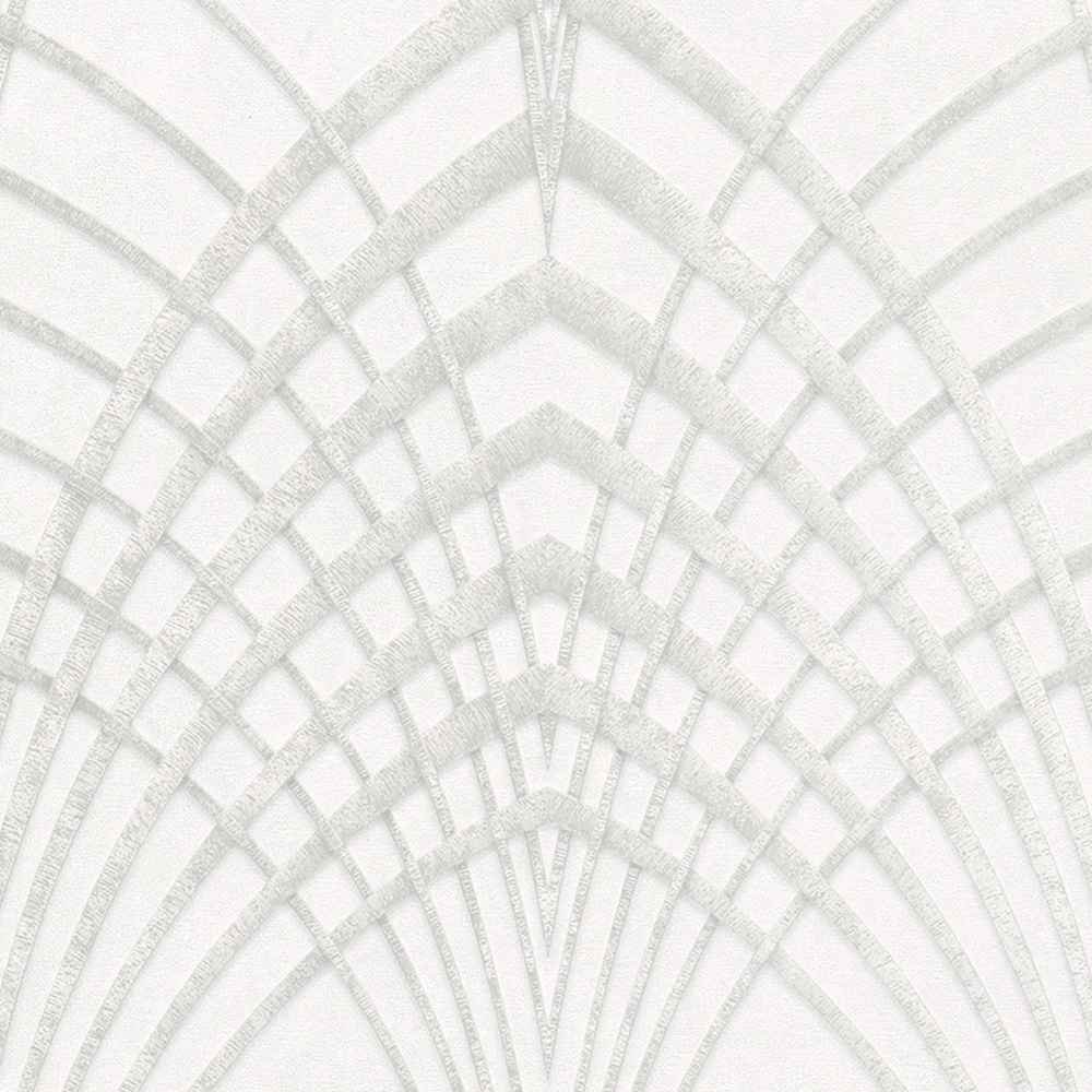 Galerie Avalon Pointed Arches Grey Wallpaper Image 1