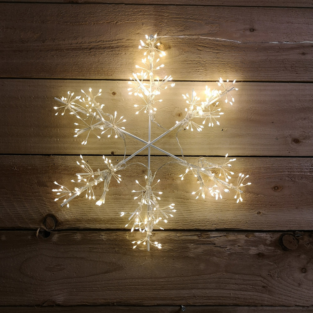 Samuel Alexander Warm White Snowflake Silhouette LED Christmas decoration 40cm Image 5