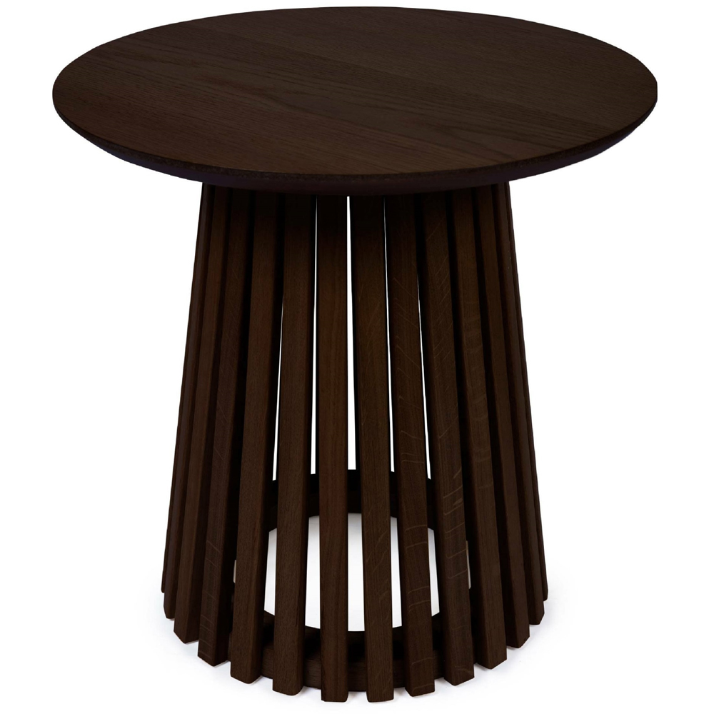 Julian Bowen Ollie Dark Oak Round Lamp Table Image 2