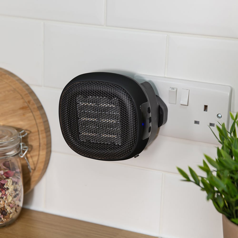 Russell Hobbs RHPH7001 Black Ceramic Plug Heater 700W Image 2