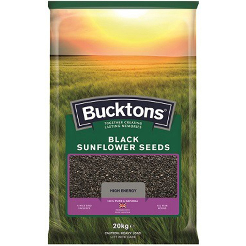 Bucktons Black Sunflower Seeds 20kg Image 1