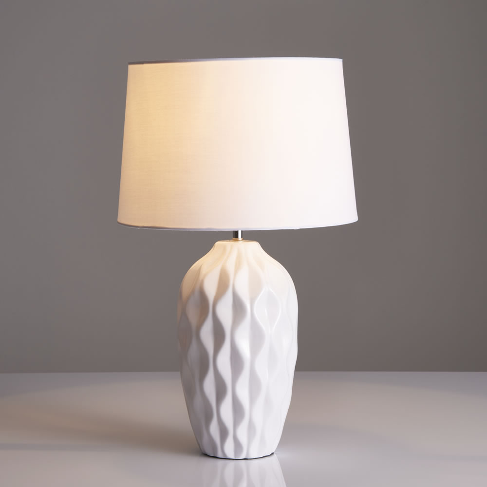 Wilko Textured Table Lamp, Textured Table Lamp