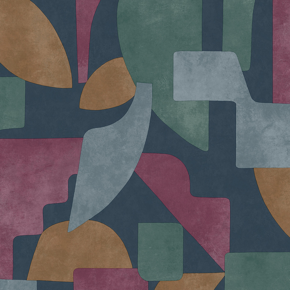 Holden Abstract Angles Navy Berry Wallpaper Image 1