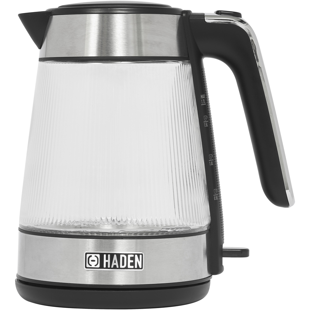 Haden Ribbed 1.7L Glass Kettle Image 1