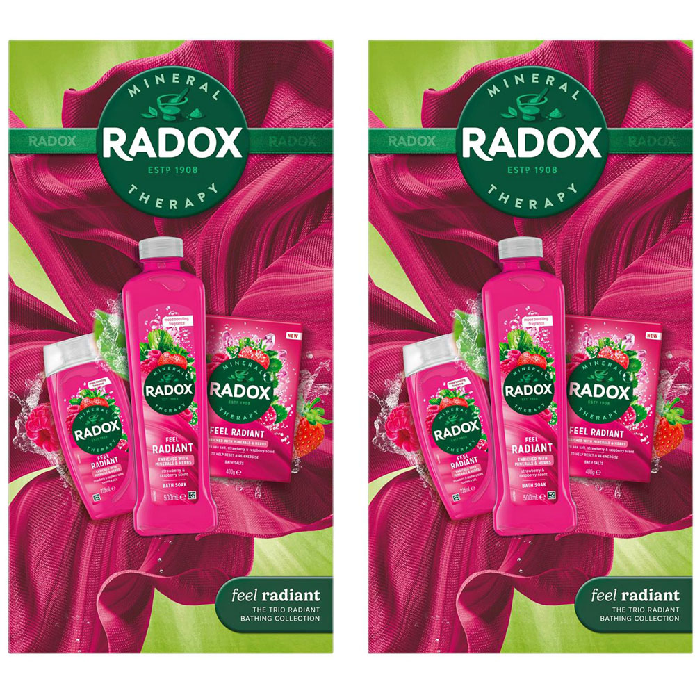 Radox Feel Radiant Collection 3 Piece Gift Set 2 Pack Image 1