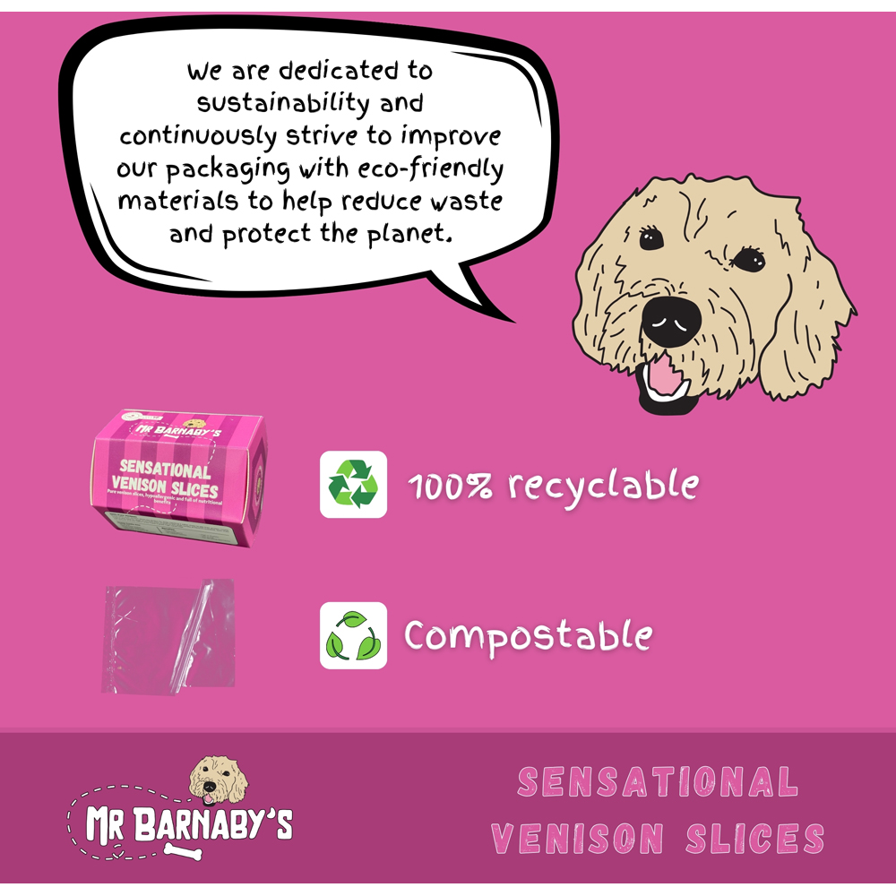 Mr Barnaby's Sensational Venison Slices Dog Treats 2 Pack Image 7