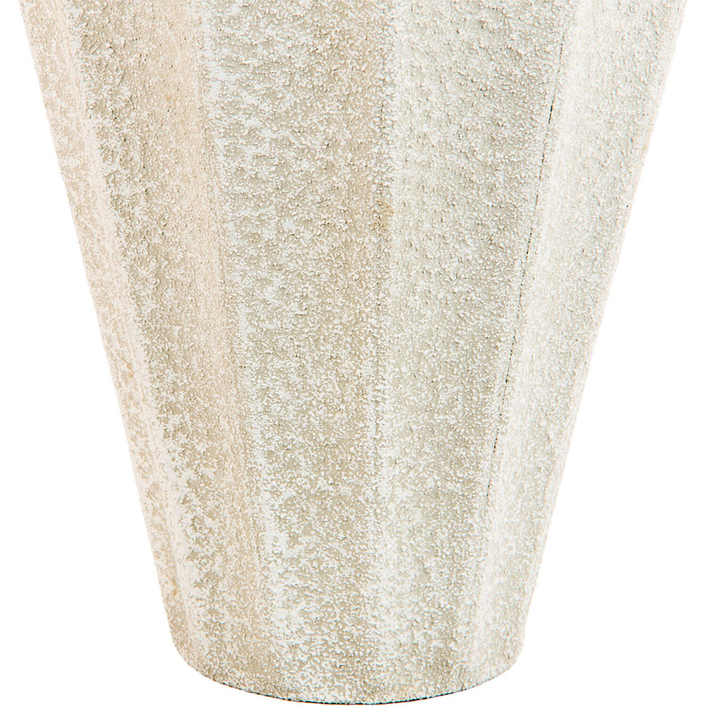 Lottie Tall Metal Vase White Image 3