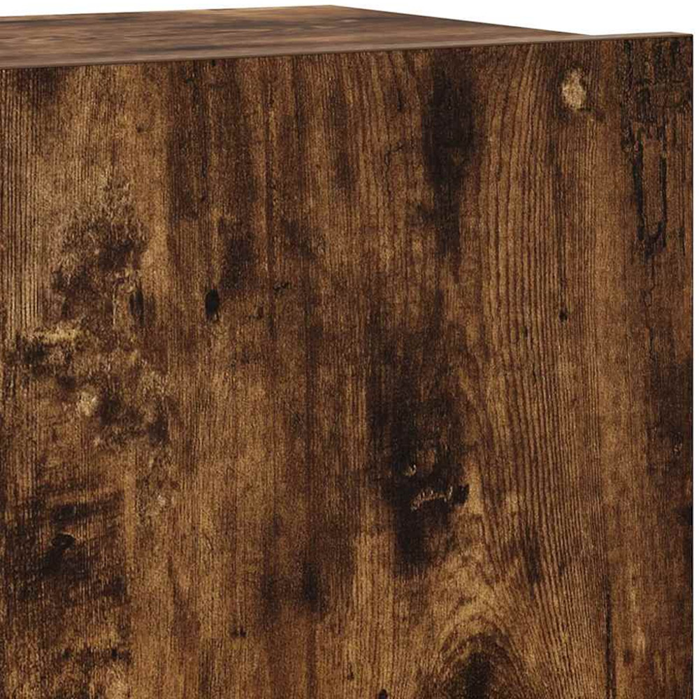vidaXL 4 Piece Smoked Oak Wall Mounted TV Cabinet Set Image 8