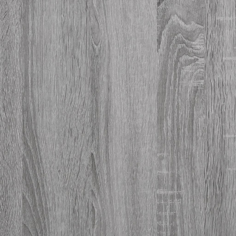 vidaXL 2 Door 4 Shelf Grey Sonoma Wall Shelf Image 7