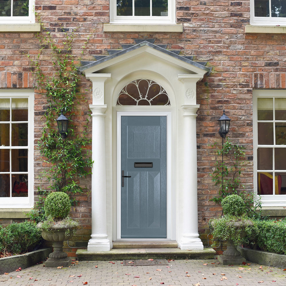 Crystal-Direct Eaton Solid Slate Grey GRP None Glass Right Hand Open Front Door 2090 x 920mm Image 2