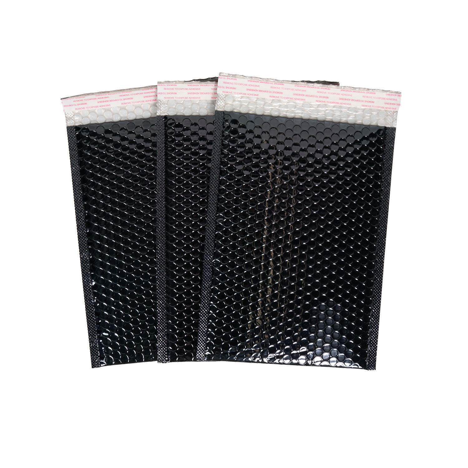 Pack of 3 Bubble Mailers Black 180 x 265mm Image 3
