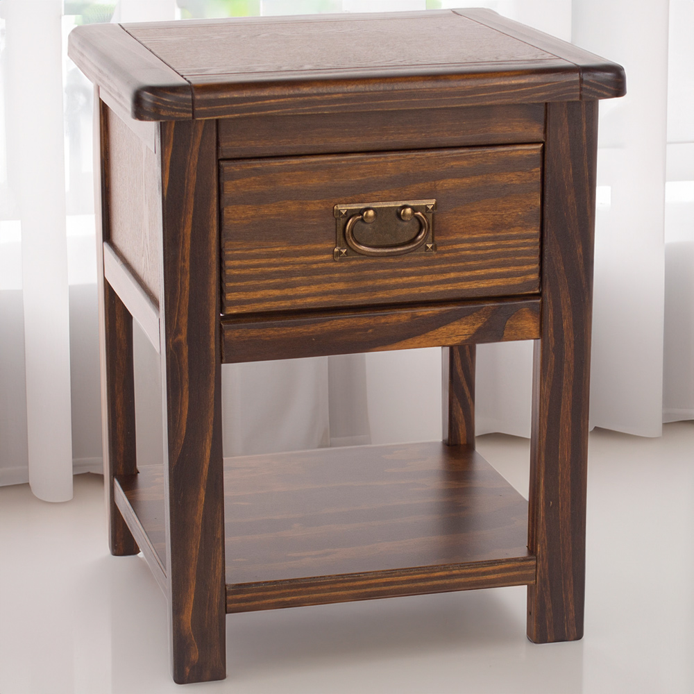 Core Products Boston Single Drawer Bedside Cabinet Image 1