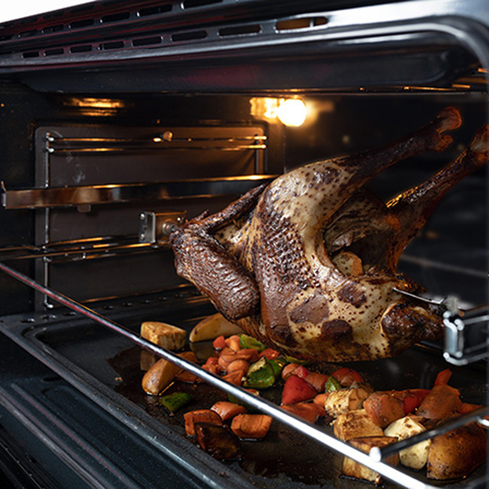 Kaiser Avantgarde Pro Black Glass Stainless Steel 105L Electric Oven Image 4