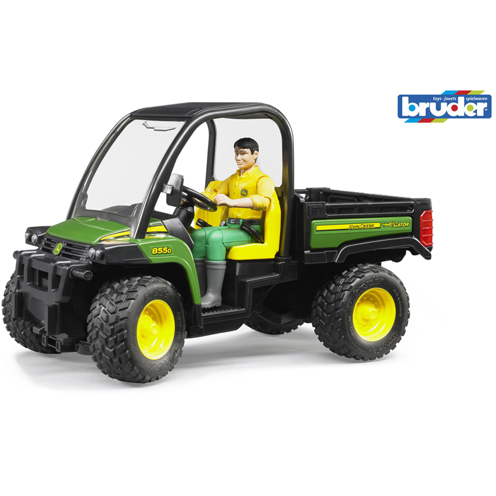 Bruder Kids John Deere Gator XUV 855D with Driver Playset Model Image 9