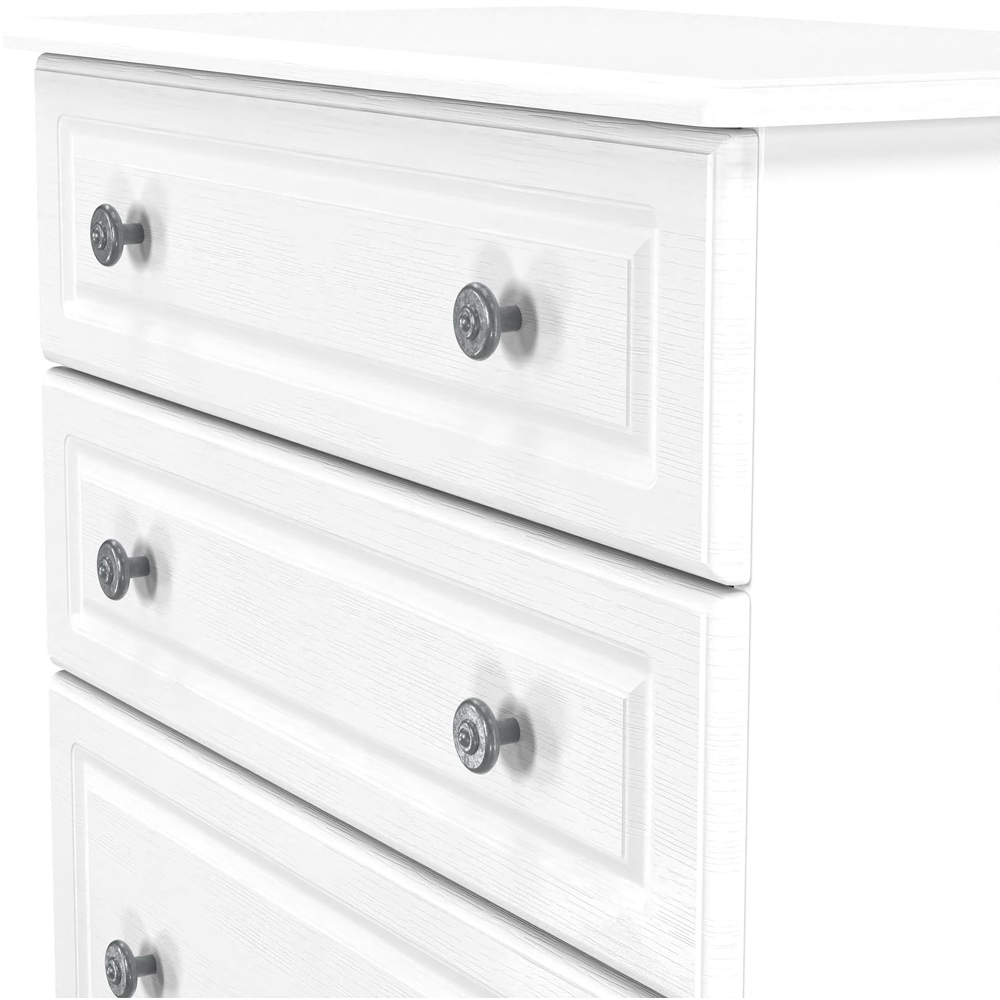 Crowndale Pembroke 4 Drawer Matt White Deep Chest of Drawers Ready Assembled Image 5