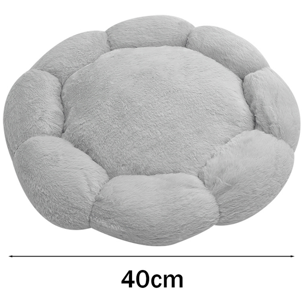 H&O Direct Grey Flower Shaped Pet Bed Image 4