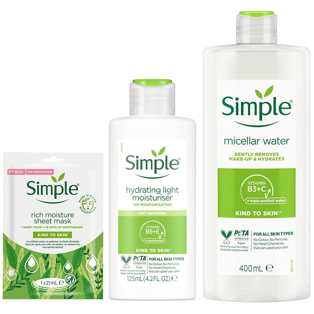 Simple Kind to Skin Gift for Her Bundle Set of 3 Image 1