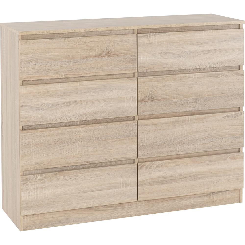 Seconique Malvern 8 Drawer Sonoma Oak Chest of Drawers Image 2