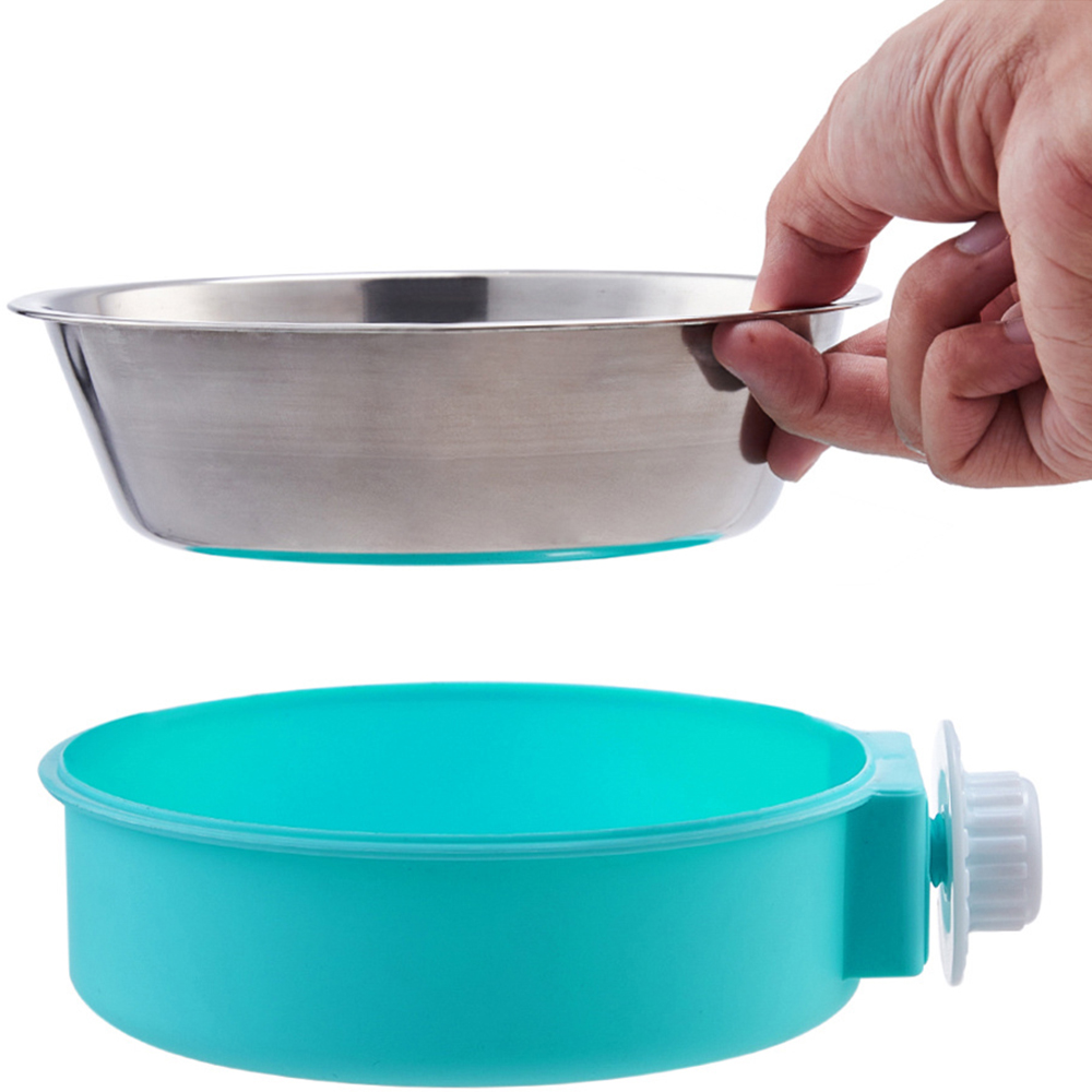 H&O Direct Blue 2 in 1 Cage Hanging Pet Feeder Image 2