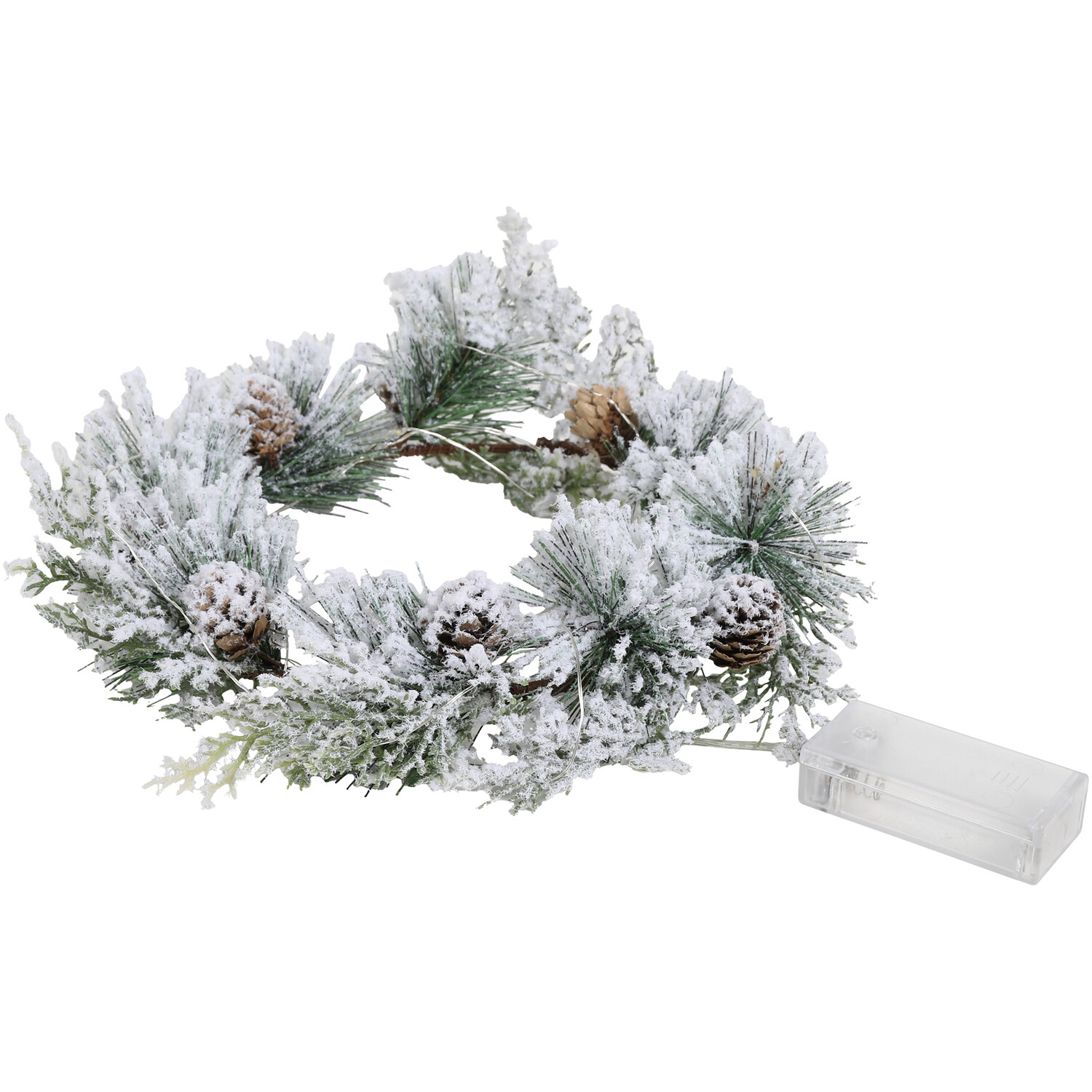 Frosted Pine LED Candle Set - Natural Image 4