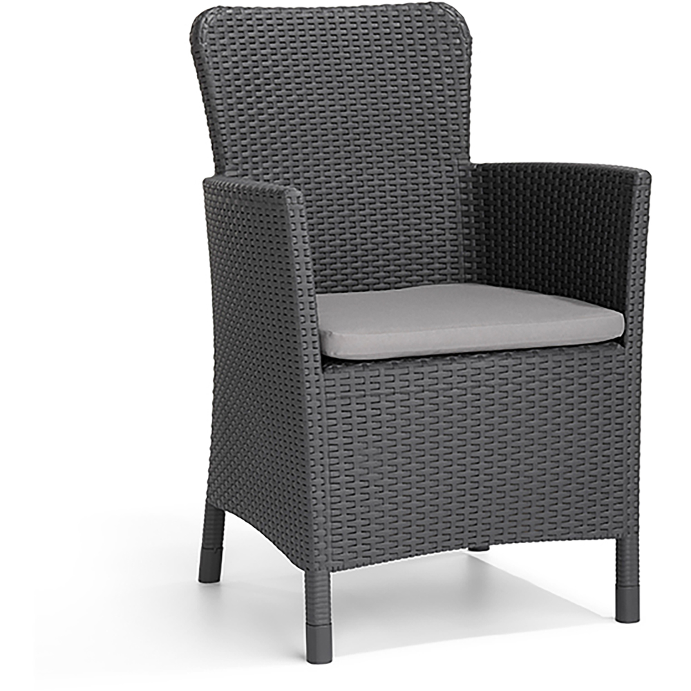 Keter Miami Vigo 2 Seater Graphite Balcony Sofa Set Image 3