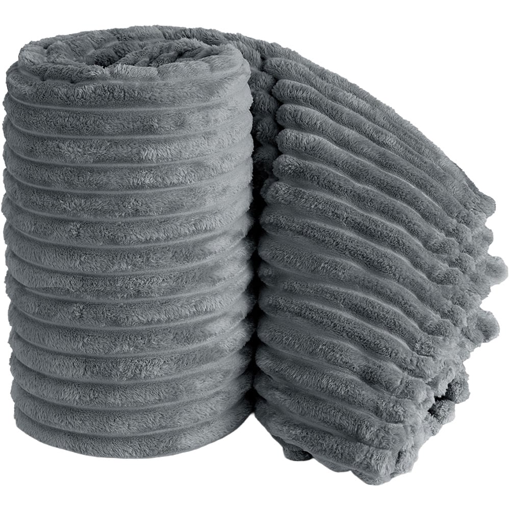Velosso Bellissima Silver Plush Throw 100 x 150cm Image 1