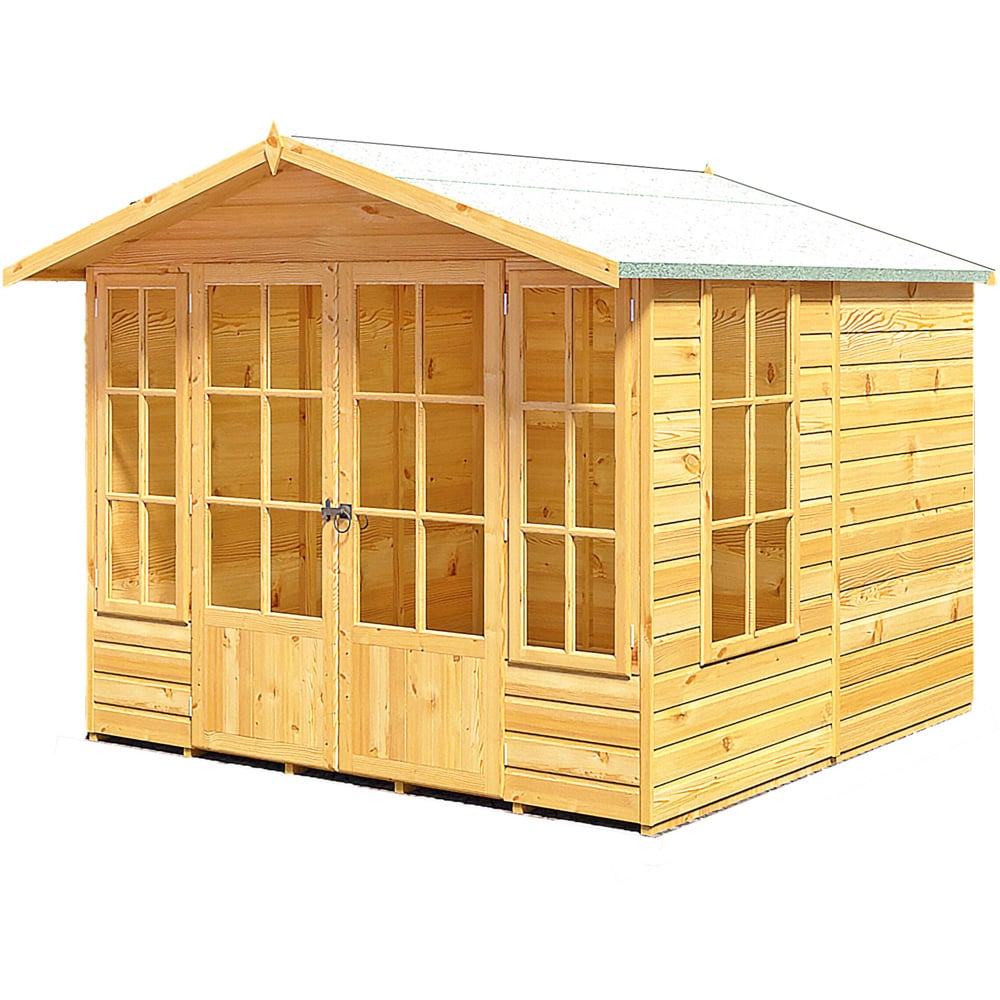 Shire Delmora 8 x 8ft Double Door Traditional Summerhouse Image 1