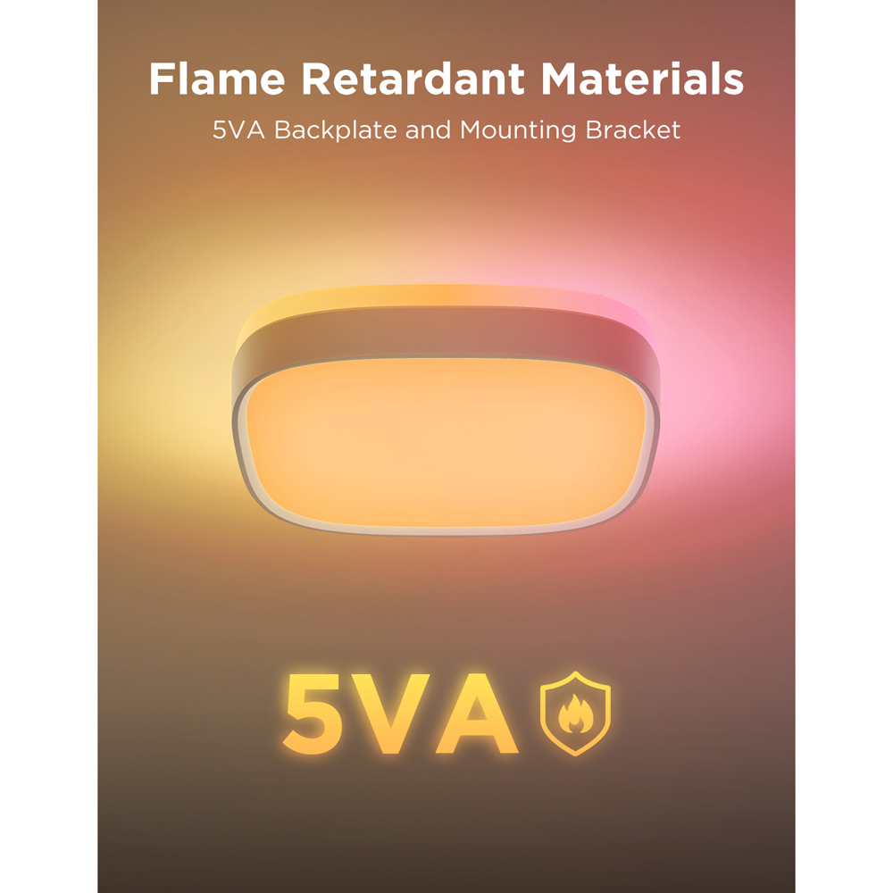 Govee 1S RGBWW and RGBIC Square Smart LED Ceiling Light 12 inch Image 6