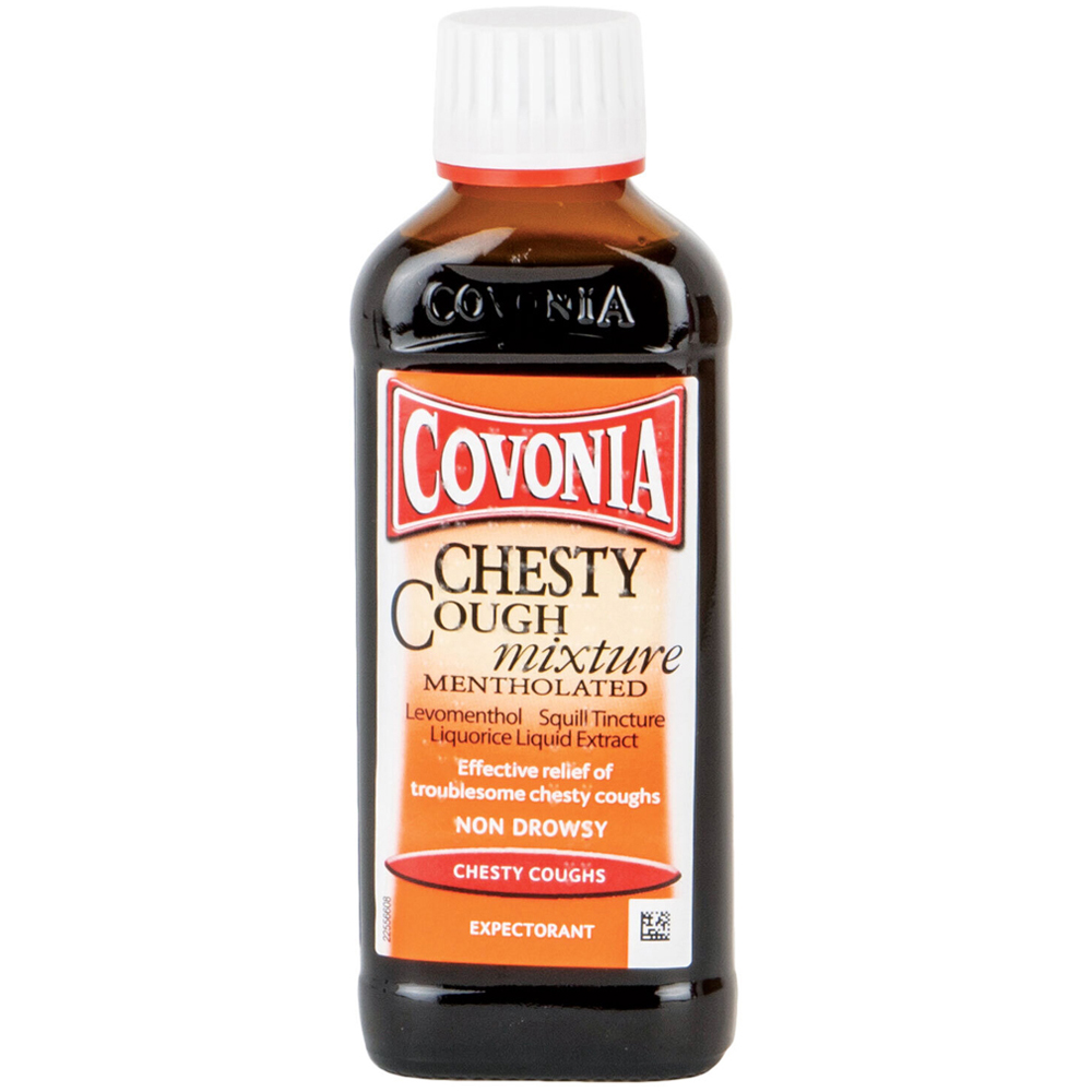 Covonia Mentholated Chesty Cough Syrup 150ml Image