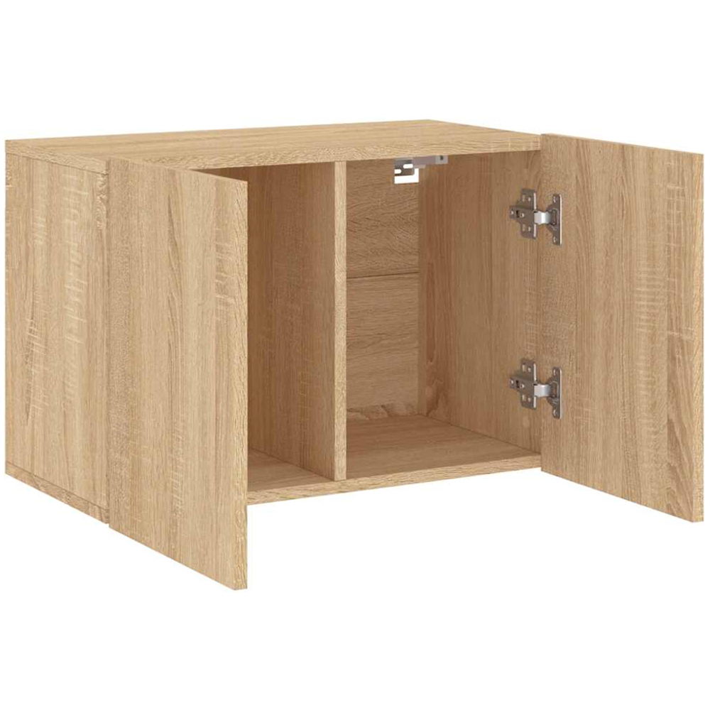 vidaXL 2 Door Sonoma Oak Wall Mounted TV Cabinet Image 5