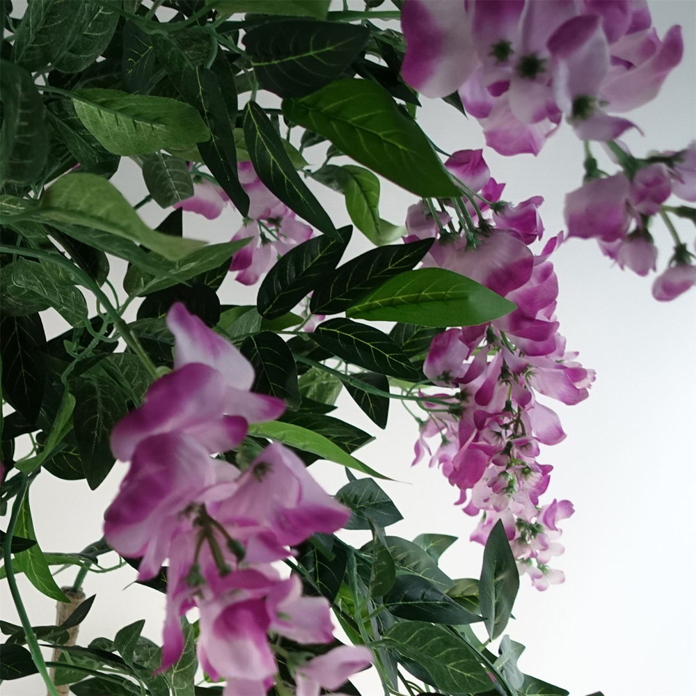 Botanik Purple and Pink Wisteria Artificial Tree in Pot 5ft Image 4