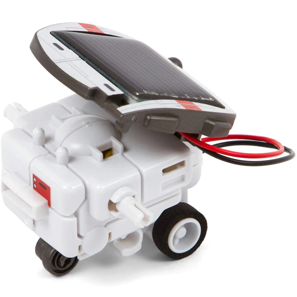 H&O Direct Kids 6-in-1 White DIY Solar Robot Toy STEM Project Set Image 4