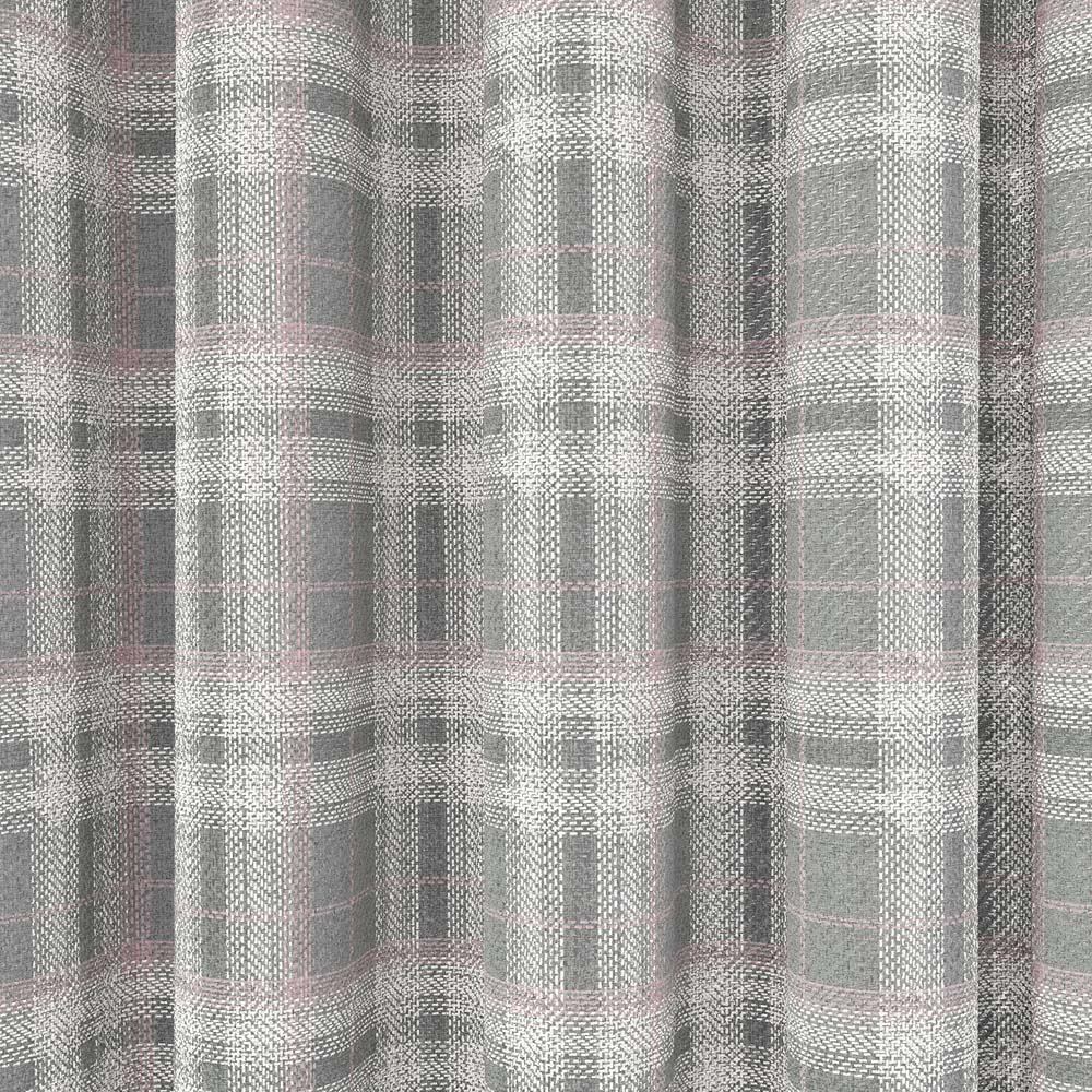 Helena Springfield Harriet Woven Lined Blush and Grey Curtains 229 x 183cm Image 3