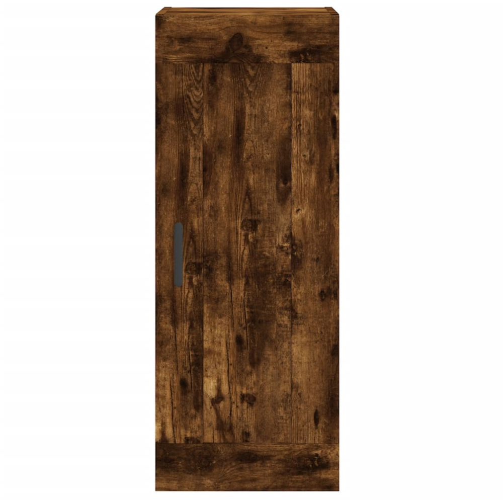 vidaXL Single Door Smoked Oak Wall Mounted Cabinet Image 7