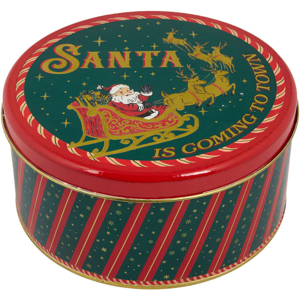 Vintage Santa Claus Tin Set Image 4