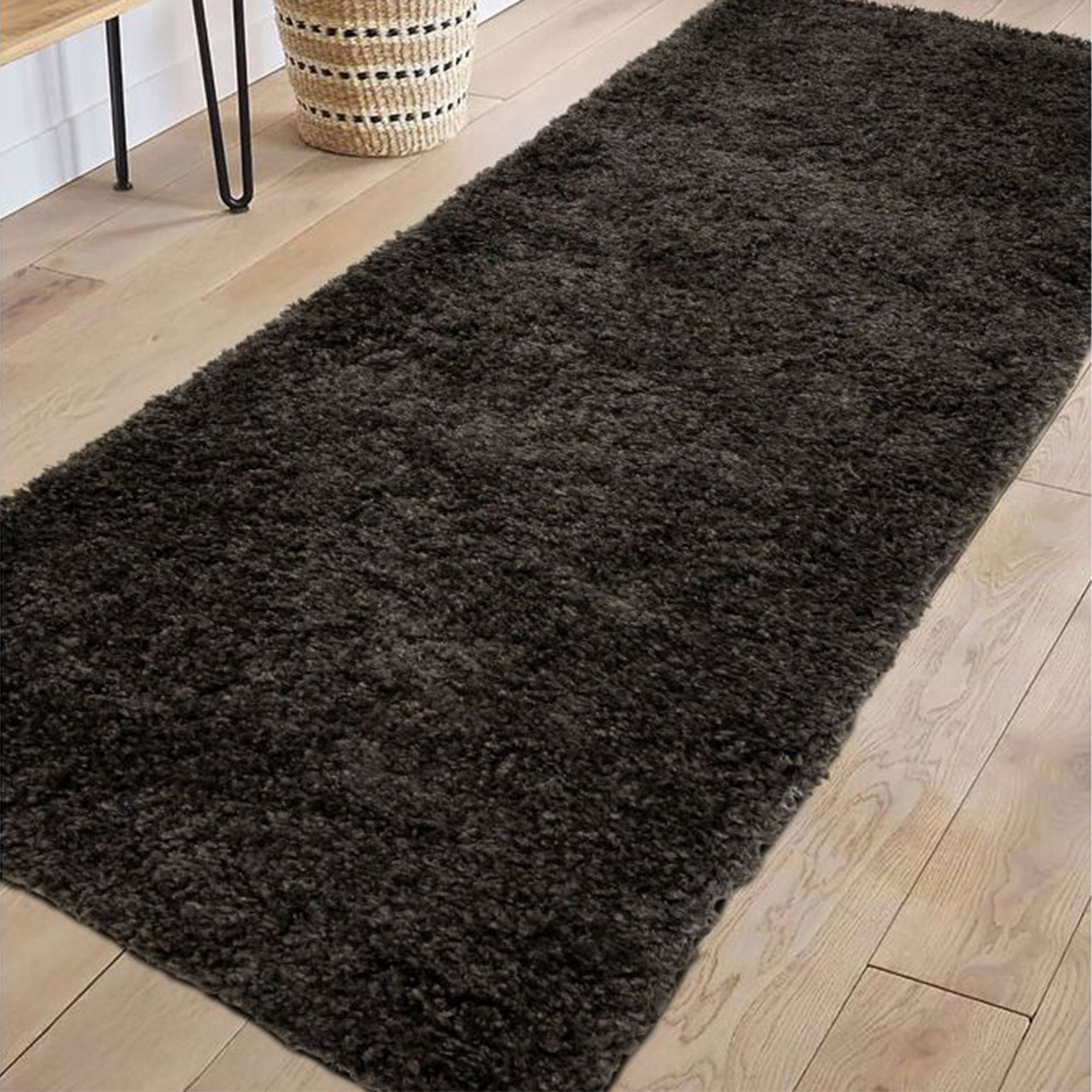 Homemaker Jazz Anthracite Shaggy Runner 67 x 200cm Image 1