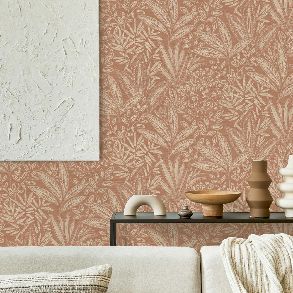Crown Sahara Leaf Clay Wallpaper Image 3