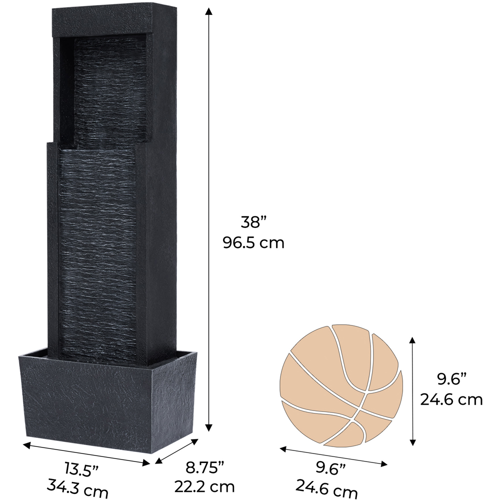 Teamson Home Solar Fountain 38 inch Image 8