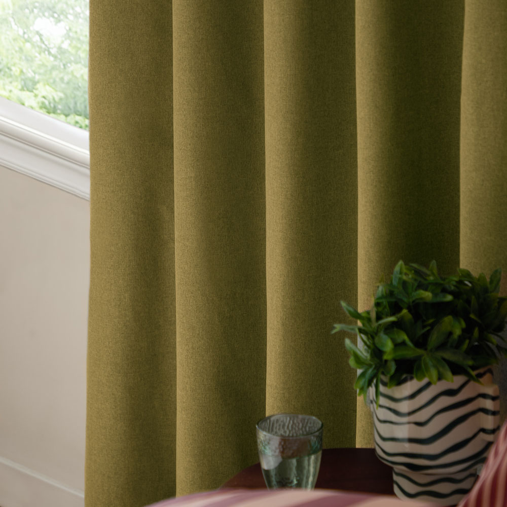 Furn The Ultimate Forest Textured Woven Blackout Eyelet Curtains 229 x 183cm Image 3